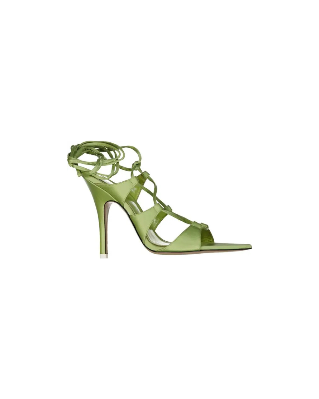 The Attico I Adele - Silk Stiletto Heel Sandals