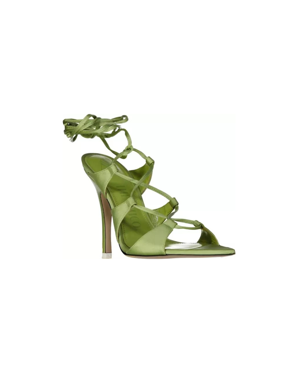 The Attico I Adele - Silk Stiletto Heel Sandals