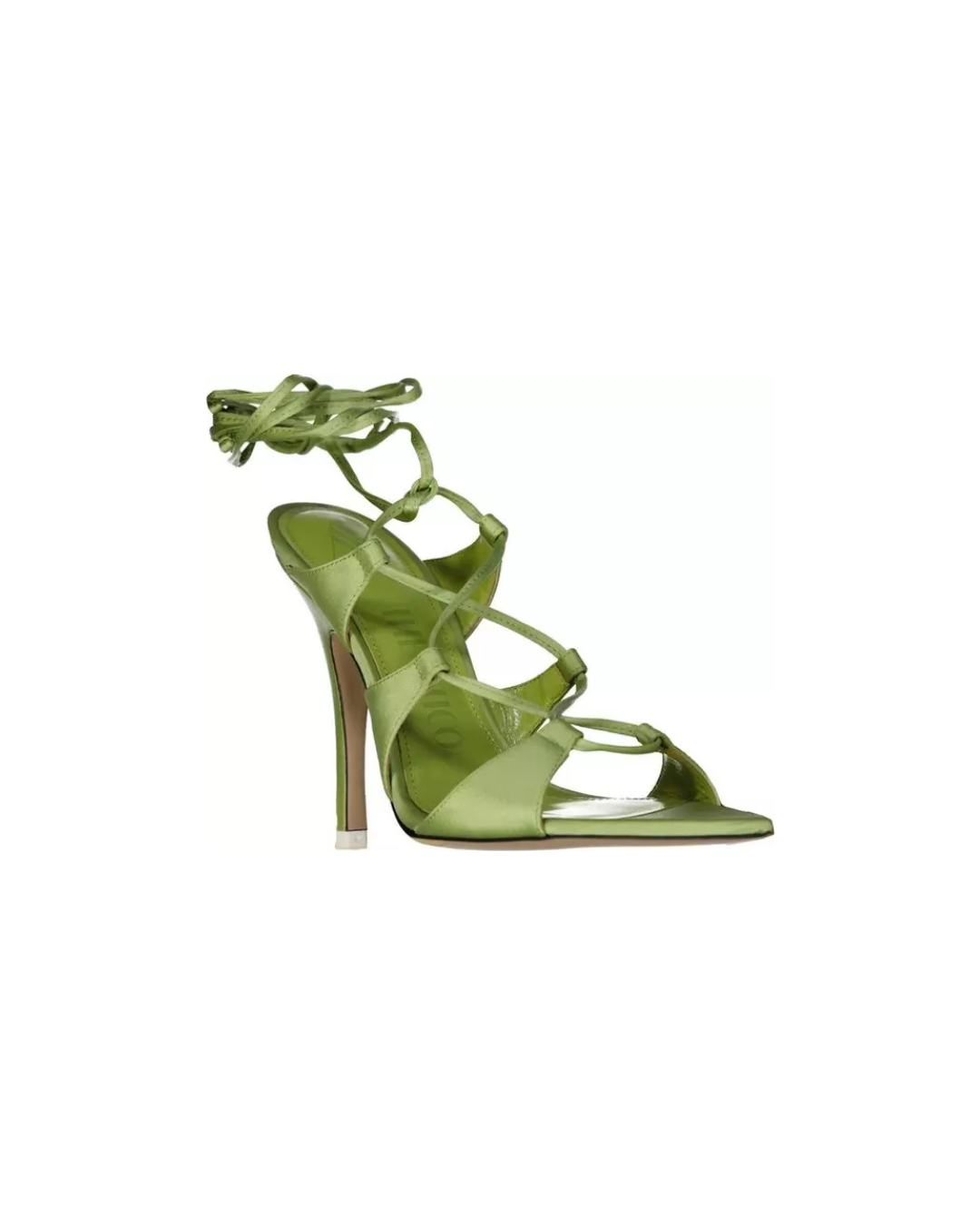 The Attico I Adele - Silk Stiletto Heel Sandals